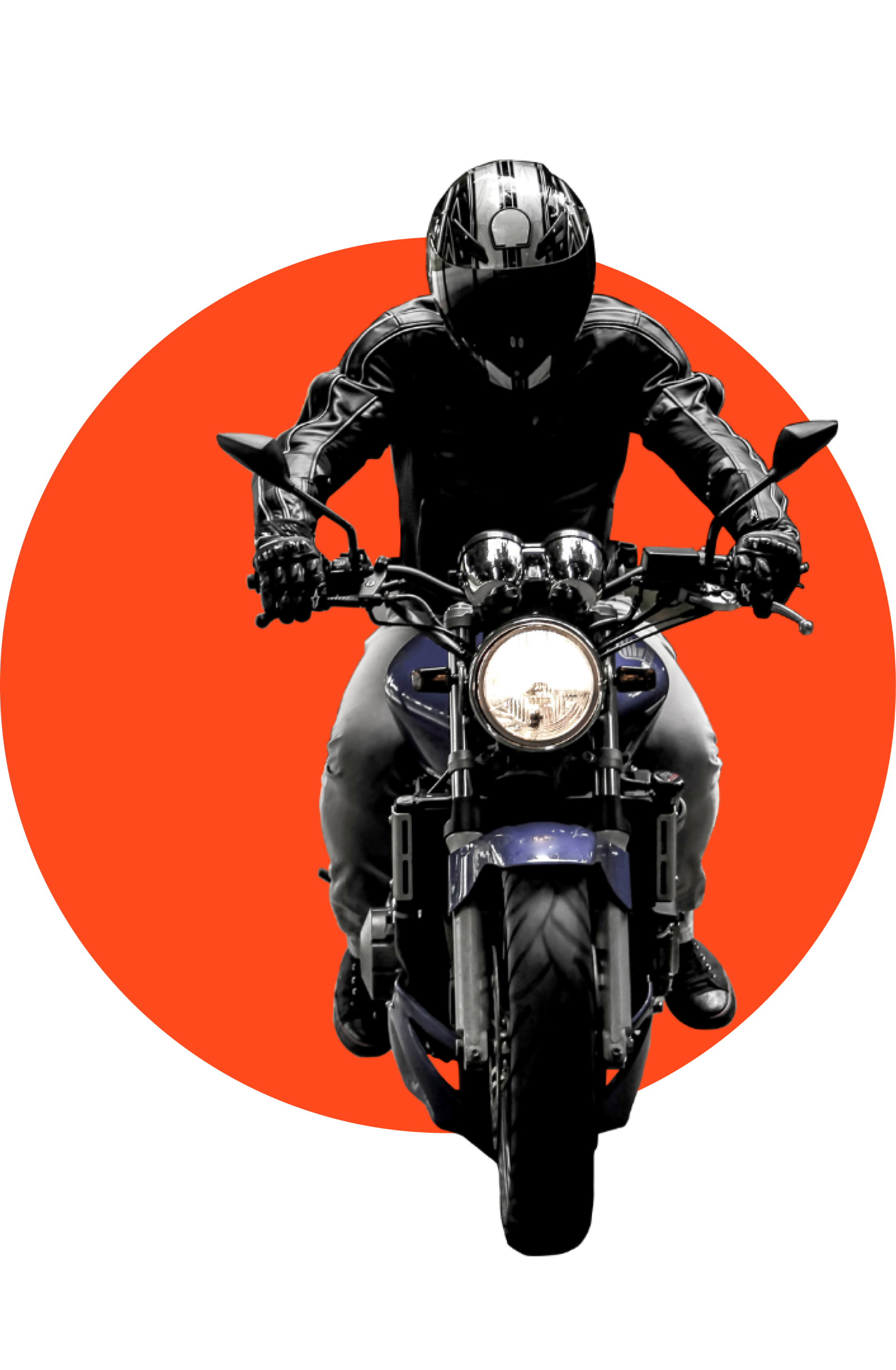 motociclista en portal moto latino