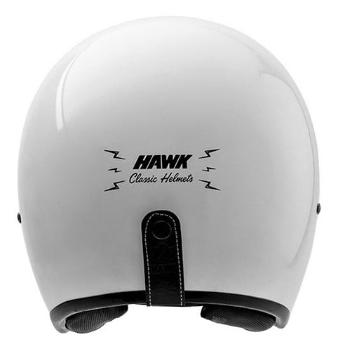 Caco Hawk 721 Blanco Liso Brillo de atrás Portal moto Latino tienda oficial