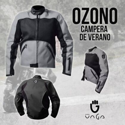 Banner Campera de Moto de Verano OZONO Protecciones e Impermeable desmontable