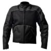 Campera de moto de Verano Ozono frente en negro en Portal Moto Latino tienda oficial