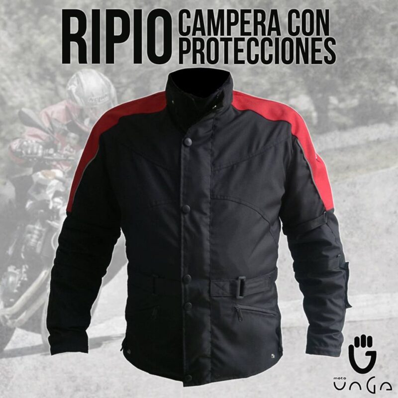 Campera de Moto Ripio 4 Estaciones con abrigo desmontable y protecciones