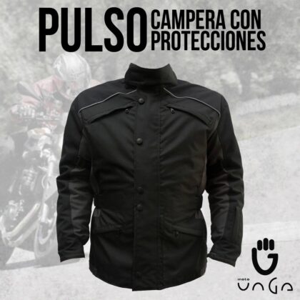 Campera de Moto Pulso con abrigo desmontable y protecciones