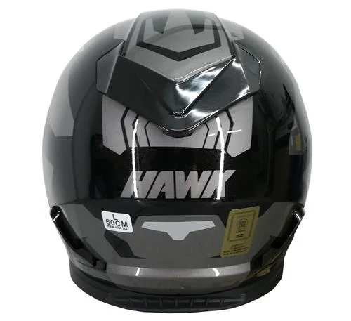 Casco RS11 Revo Integral Gris y Negro Brillo de atrás