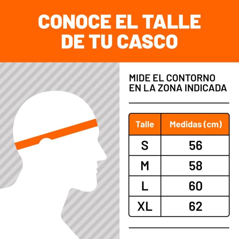 Tabla de Talles de Casco Portal Moto Latino