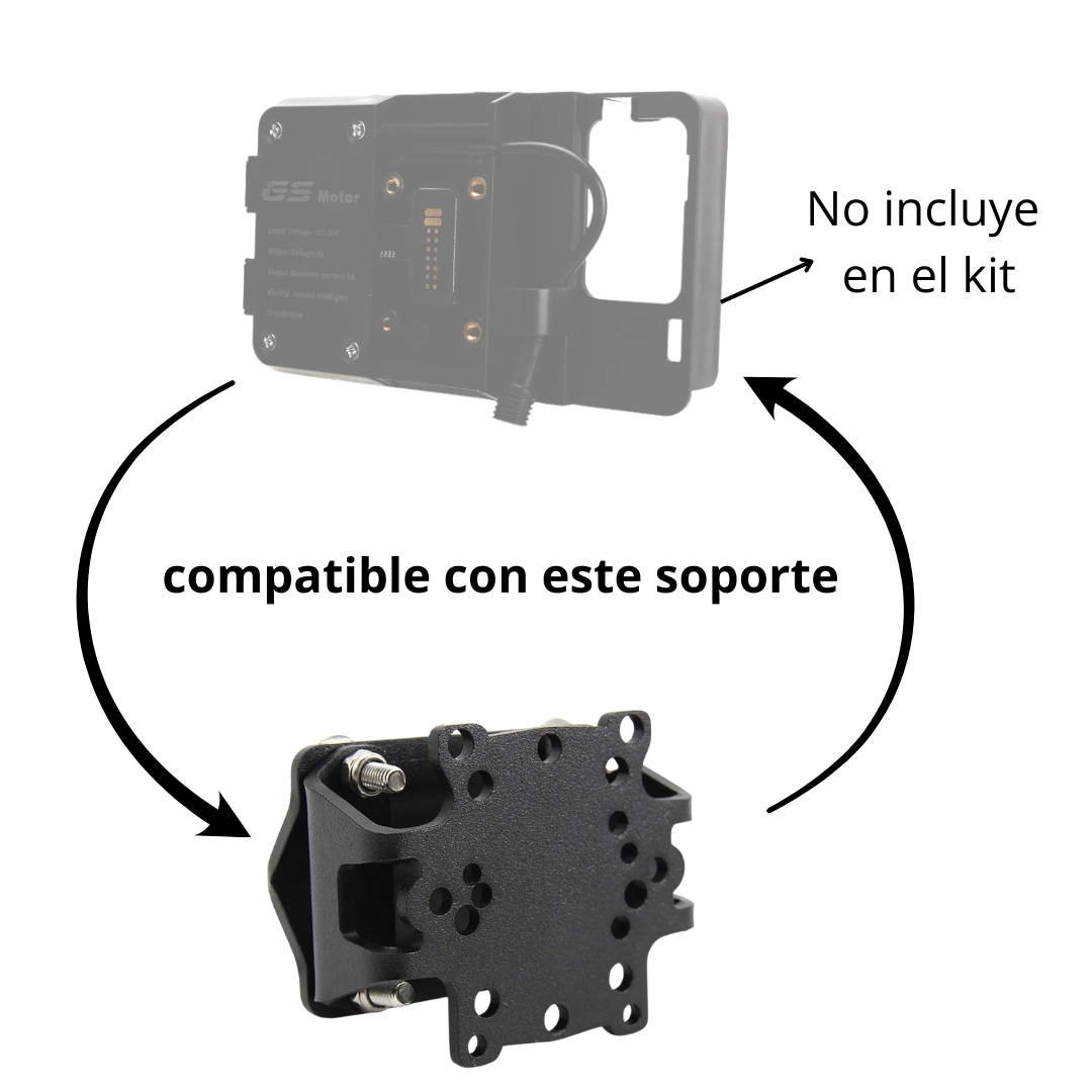 Soporte de GPS BMW y Africa Twin SOPORTE PLACA AMPS
