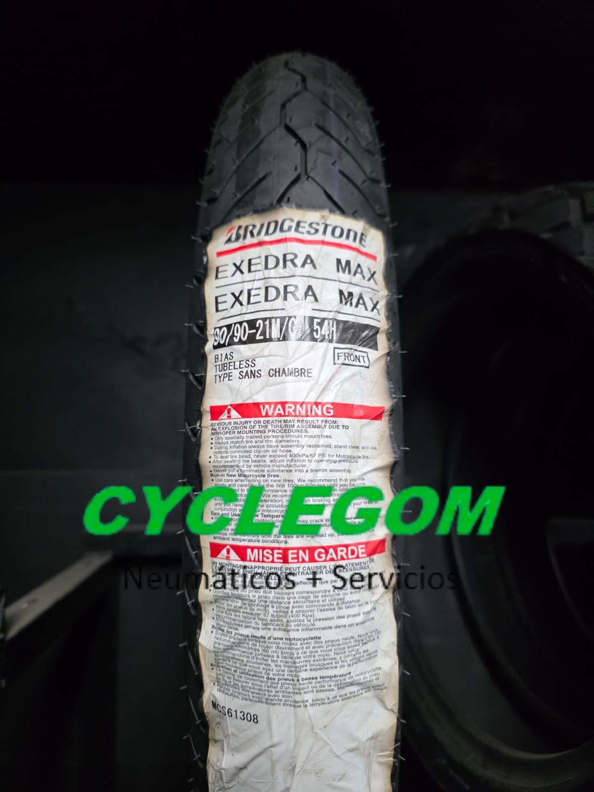 CUBIERTA BRIDGESTONE EXEDRA MAX 90/90-21 Delantera CUBIERTA BRIDGESTONE EXEDRA MAX 90/90-21 Delantera