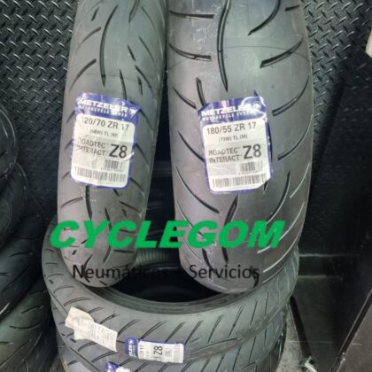 JUEGO CUBIERTAS METZELER Z8 120/70 ZR17 y 180/55 ZR 17