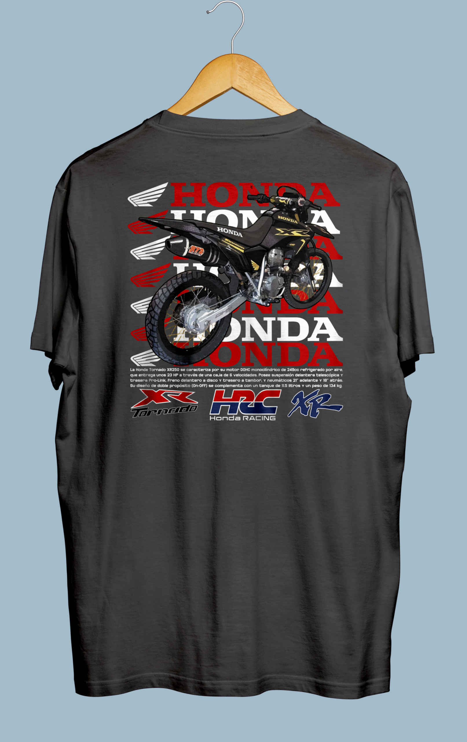 Remera Honda XR Tornado 250 Remera Honda XR Tornado 250 - Imagen 4