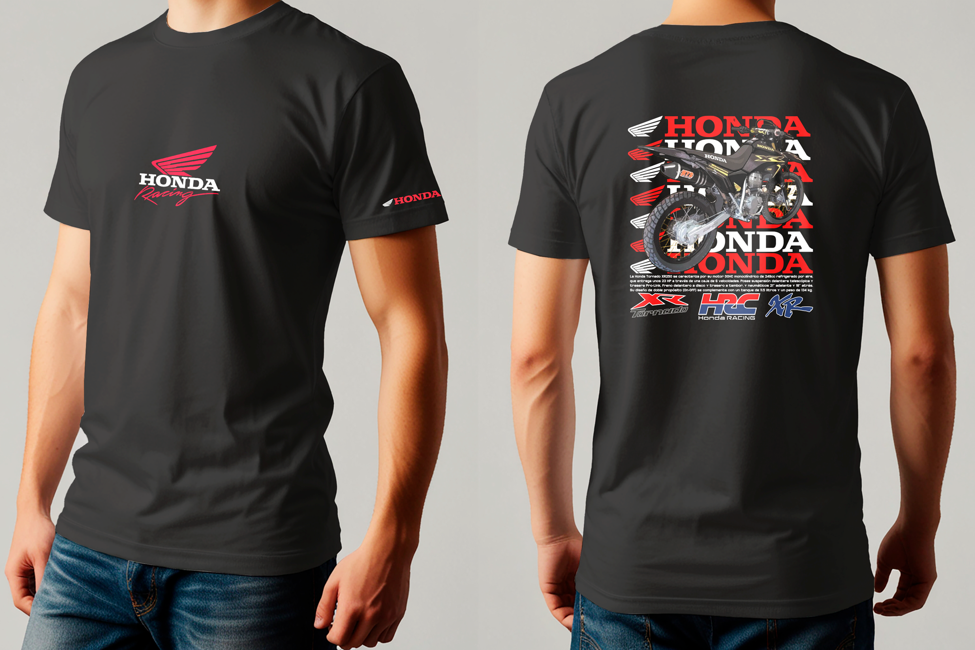 Remera Honda XR Tornado 250 Remera Honda XR Tornado 250
