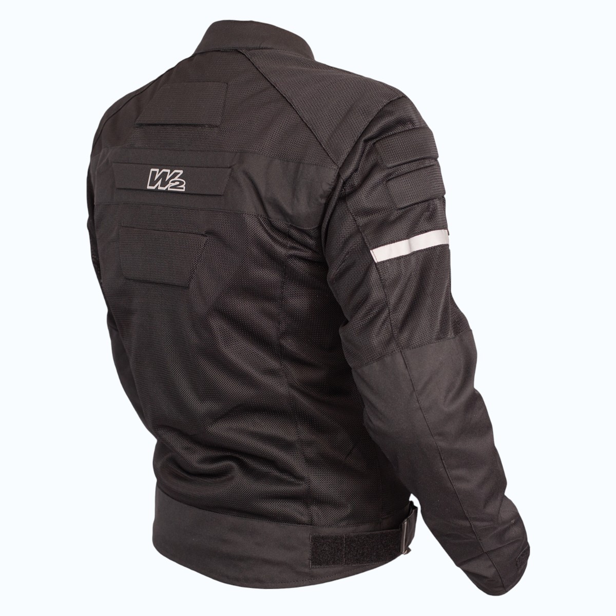 Campera Moto W2 Verano - 600D Protector con Cierre Reflector - Negra Campera Moto W2 Verano - 600D Protector con Cierre Reflector - Negra - Imagen 5