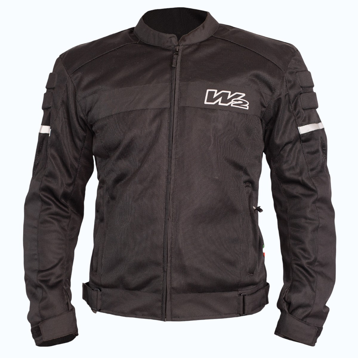 Campera Moto W2 Verano - 600D Protector con Cierre Reflector - Negra Campera Moto W2 Verano - 600D Protector con Cierre Reflector - Negra - Imagen 2