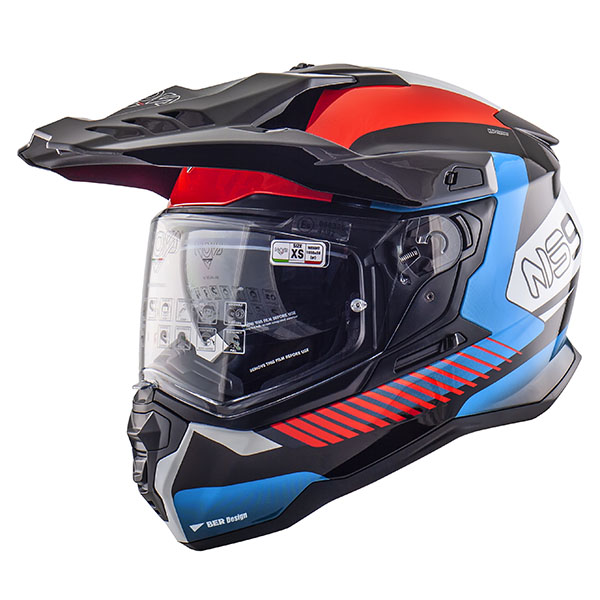 CASCO NOS MODELO NS9 - DUAL SPORT - MIRAGE BLACK BRILLANTE - ECE 22.06 CASCO NOS MODELO NS9 - DUAL SPORT - MIRAGE BLACK BRILLANTE - ECE 22.06