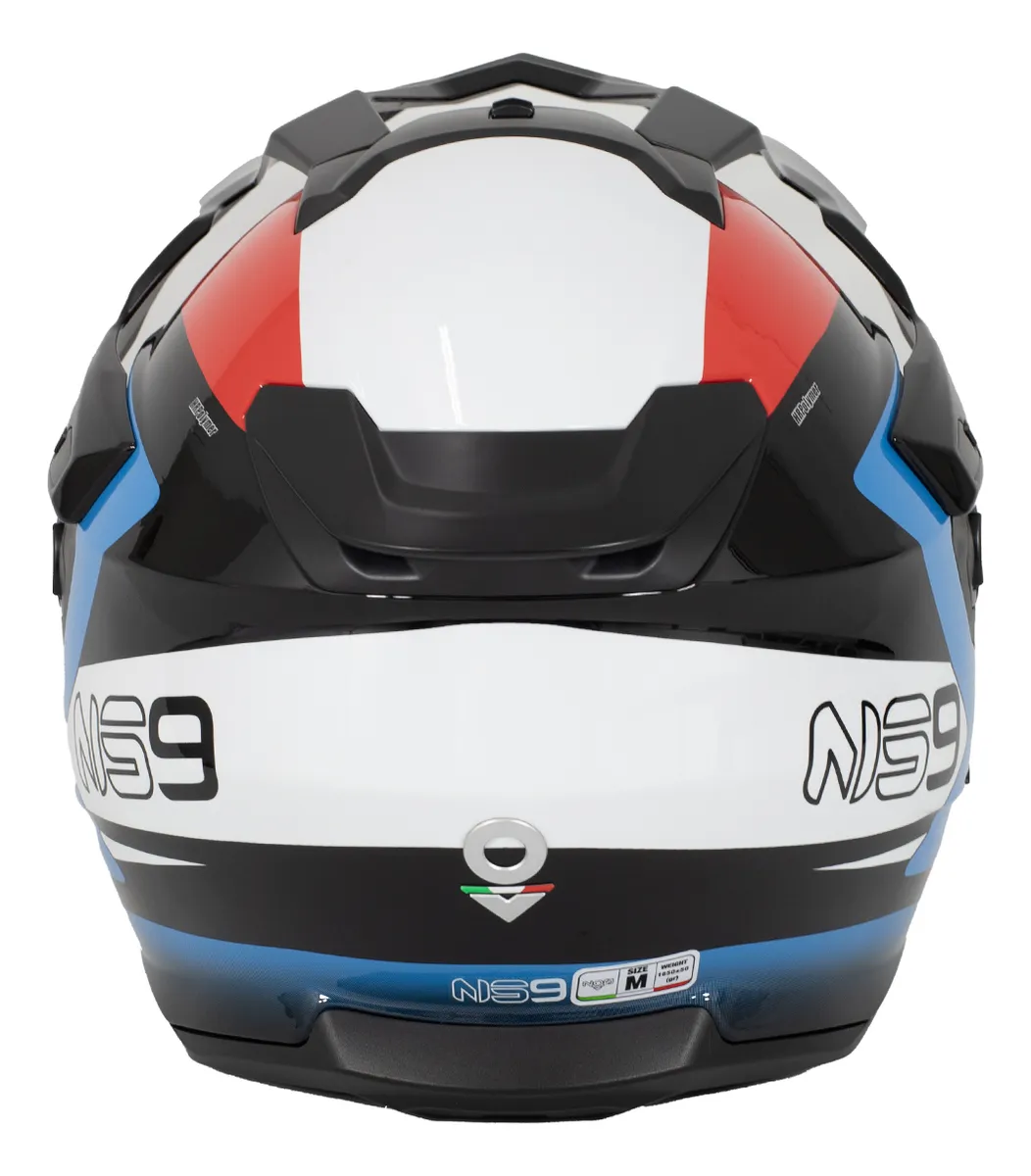 CASCO NOS MODELO NS9 - DUAL SPORT - MIRAGE BLACK BRILLANTE - ECE 22.06 CASCO NOS MODELO NS9 - DUAL SPORT - MIRAGE BLACK BRILLANTE - ECE 22.06 - Imagen 4