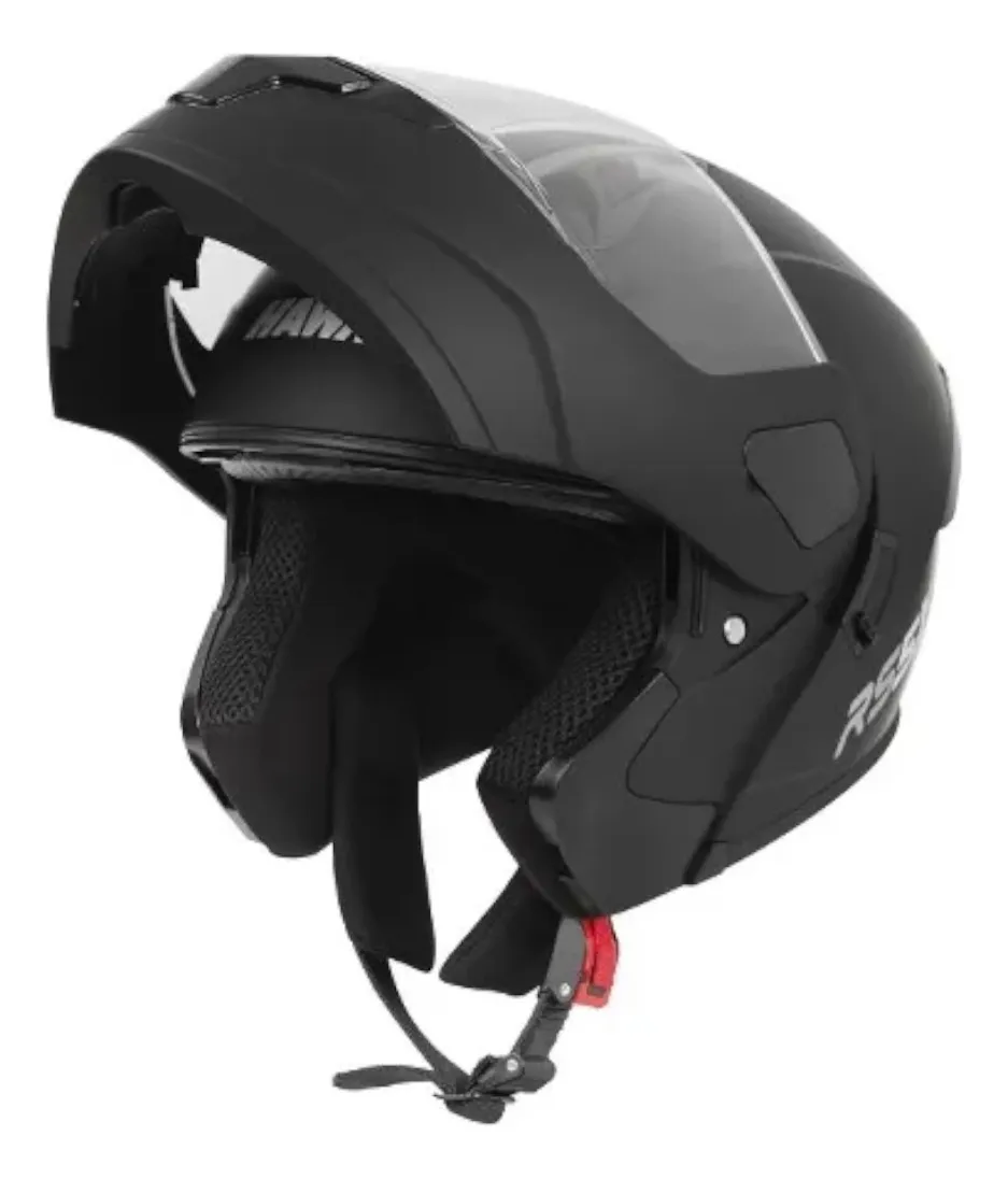 Casco Rebatible Hawk RS5X - Solid Negro Mate- Certificación DOT Casco Hawk RS5x Negro Mate