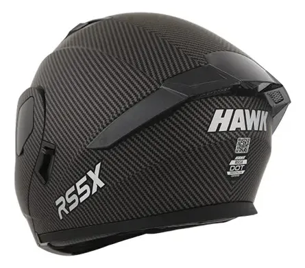 Casco Rebatible Hawk RS5X - Carbon Look Negro Mate - Certificación DOT Casco Rebatible Hawk RS5X - Carbon Look Negro Mate - Certificación DOT - Imagen 4