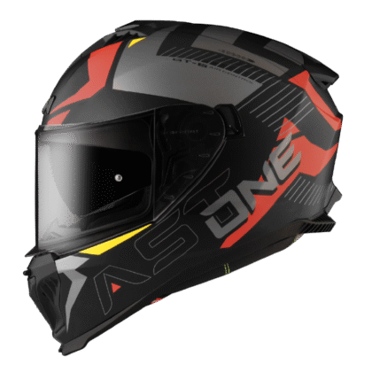 Casco Astone GT6 Rider Matt Black/Red Integral Visor Solar