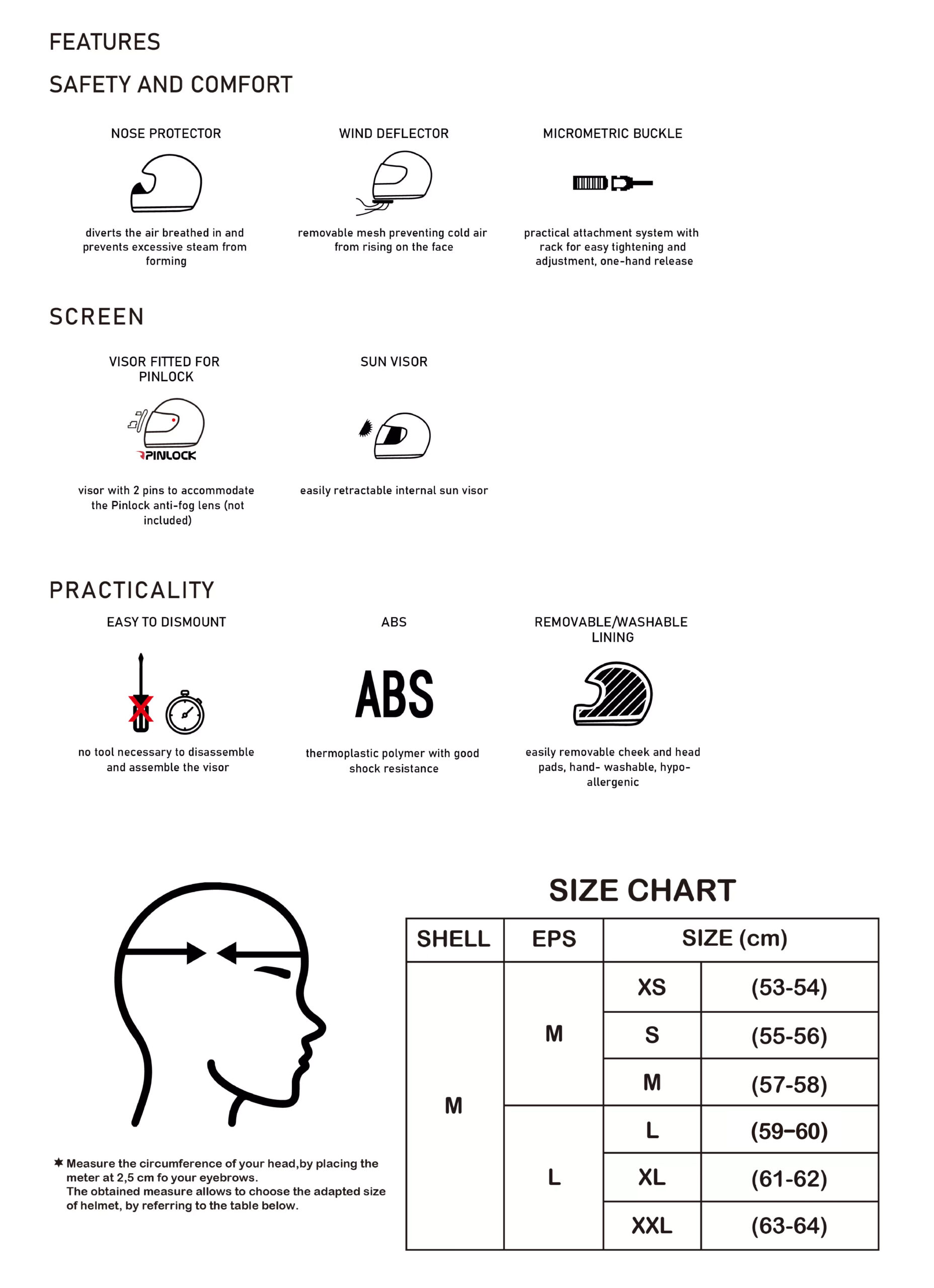 Casco Astone XF6 Crossfire Rebatible Visor Solar Apto Pinlock ECE 22.06 Casco Astone XF6 Crossfire Integral Visor Solar Apto Pinlock ECE 22.06