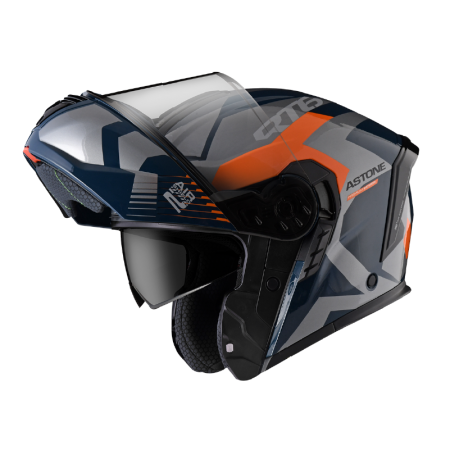 CASCO REBATIBLE ASTONE - RT6 KALIMA GLOSS - BLUE SILVER - ECE22.06 CASCO REBATIBLE ASTONE - RT6 KALIMA GLOSS - BLUE SILVER - ECE22.06