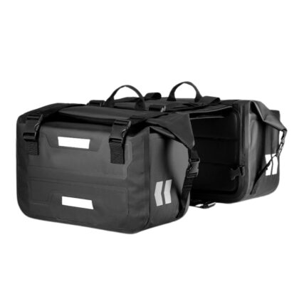 Alforjas moto impermeables negras 30 litros