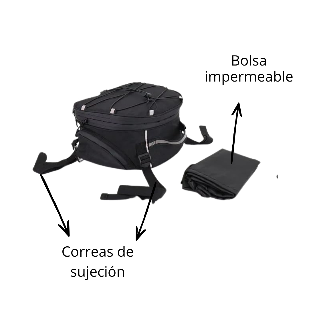 Bolso Impermeable Trasero Para Moto 18 Litros Bolso Impermeable Trasero Para Motocicleta 18 Litros