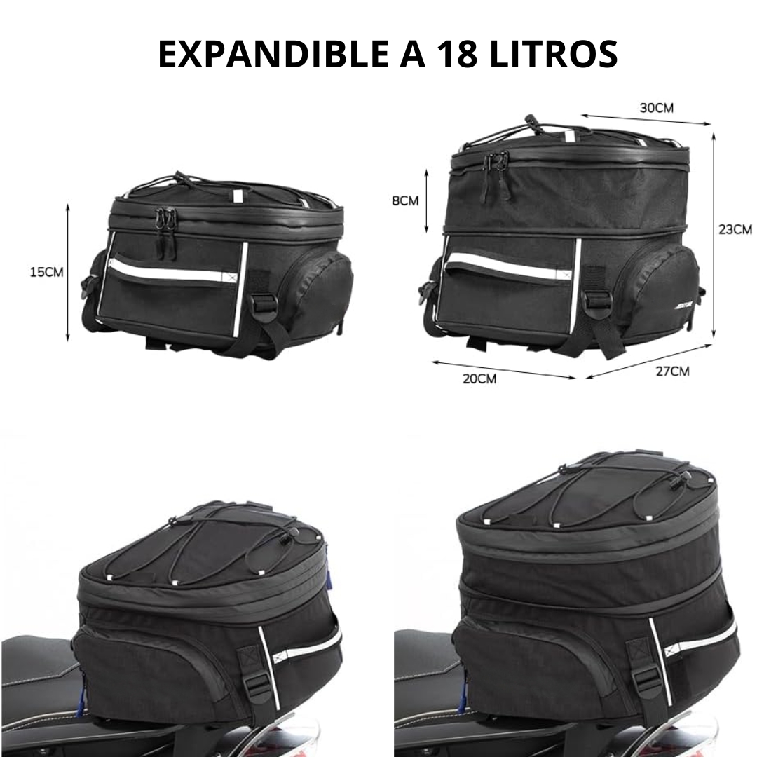 Bolso Impermeable Trasero Para Moto 18 Litros Bolso Impermeable Trasero Para Motocicleta 18 Litros