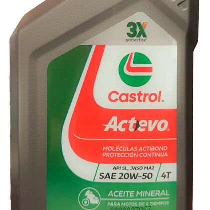 Aceite Castrol Actevo 20W50 Semisintetico