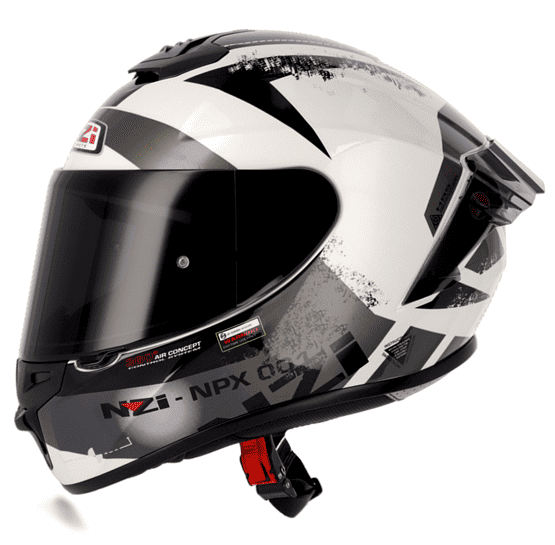 Casco Trendy 3 Stream Canadian Blanco y Negro Casco Trendy 3 Canadian Blanco y Negro