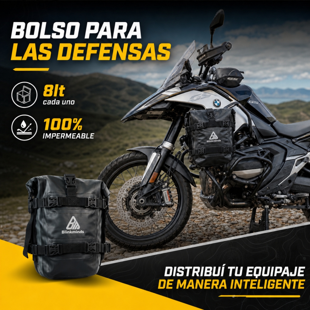 Bolso Impermeable 8L para Moto Ideal para Defensas Bolso Impermeable 8L para Moto Ideal para Defensas - Imagen 2