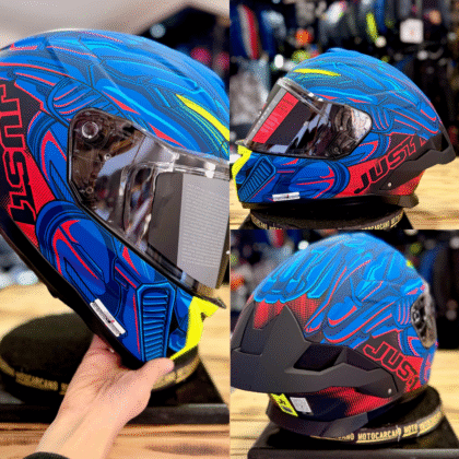 JUST1 J-STR Titan Azul / Rojo / Negro Mate
