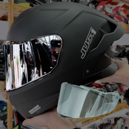 Visor Espejado Oscuro Original Origine Etna Pista y JUST1 J-STR