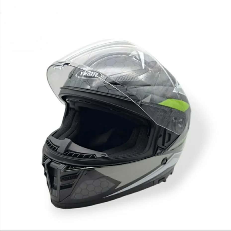 Casco Integral YEMA YM 853 negro- verde brillo talle XL Casco Integral YEMA YM 853 negro- verde brillo talle XL - Imagen 2