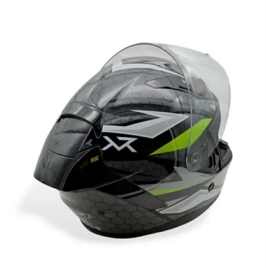 Casco Integral YEMA YM 853 negro- verde brillo talle XL Casco Integral YEMA YM 853 negro- verde brillo talle XL - Imagen 5