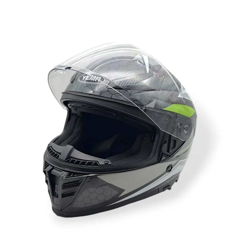 Casco Integral YEMA ym 853 Negro verde Talle xl Casco Integral YEMA ym 853 Negro verde Talle xl - Imagen 2