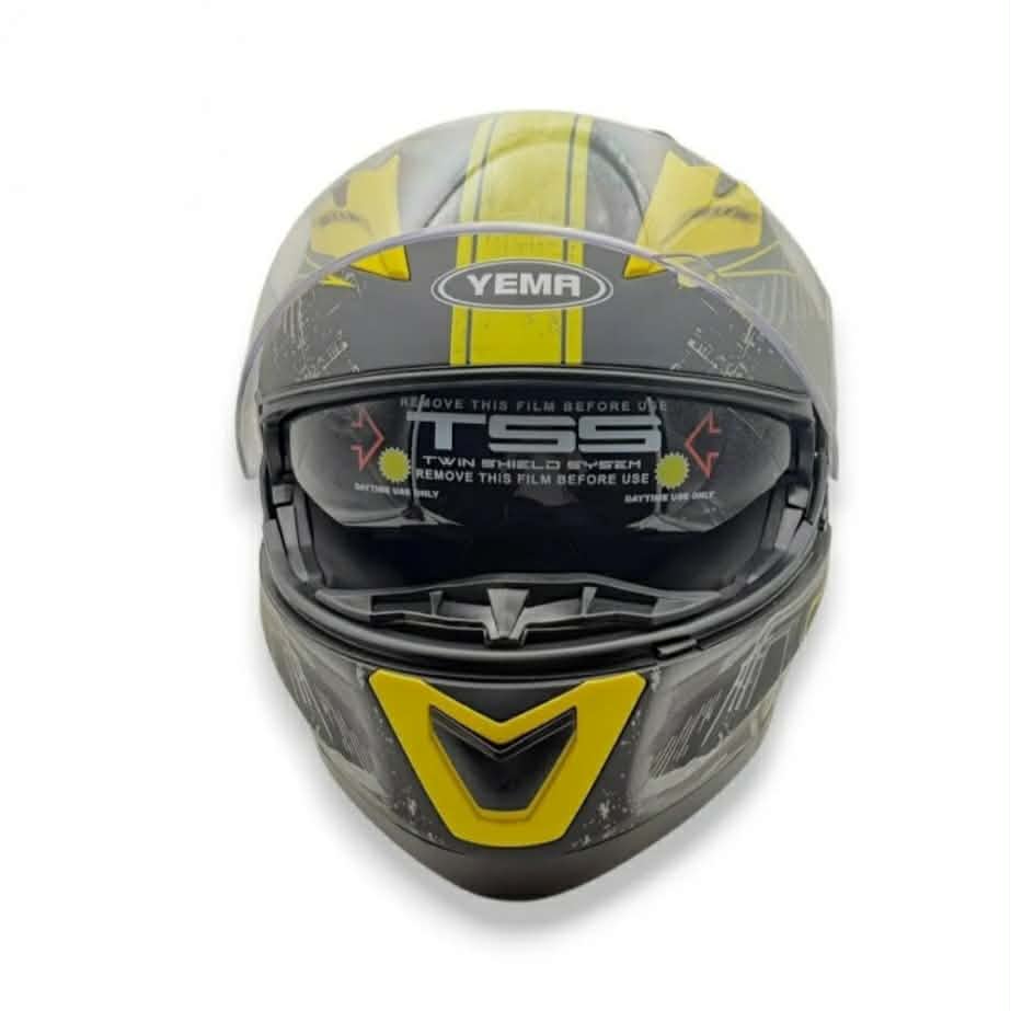 Casco Rebatible YEMA YM-925 negro y amarillo mate talle L Casco Rebatible YEMA YM-925 negro y amarillo mate talle L - Imagen 3