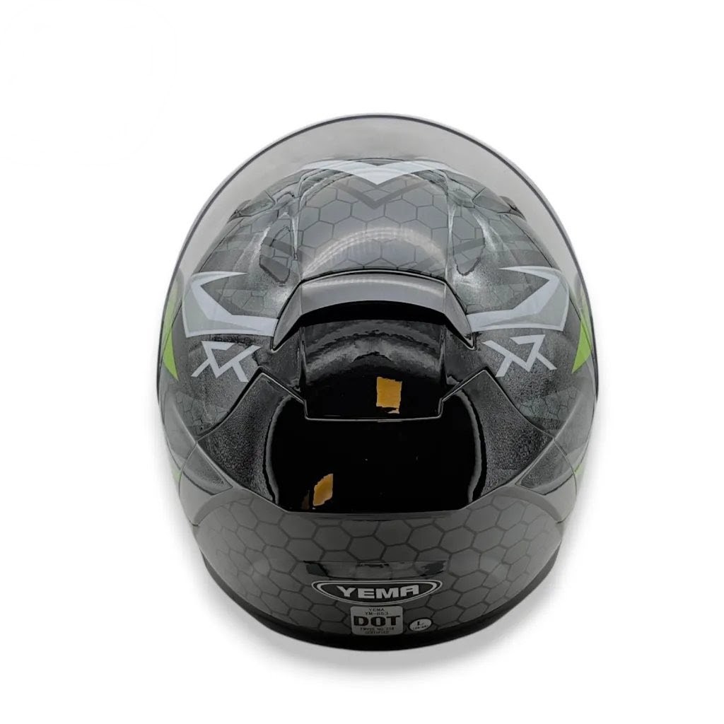 Casco Integral YEMA ym 853 Negro verde Talle xl Casco Integral YEMA ym 853 Negro verde Talle xl - Imagen 6