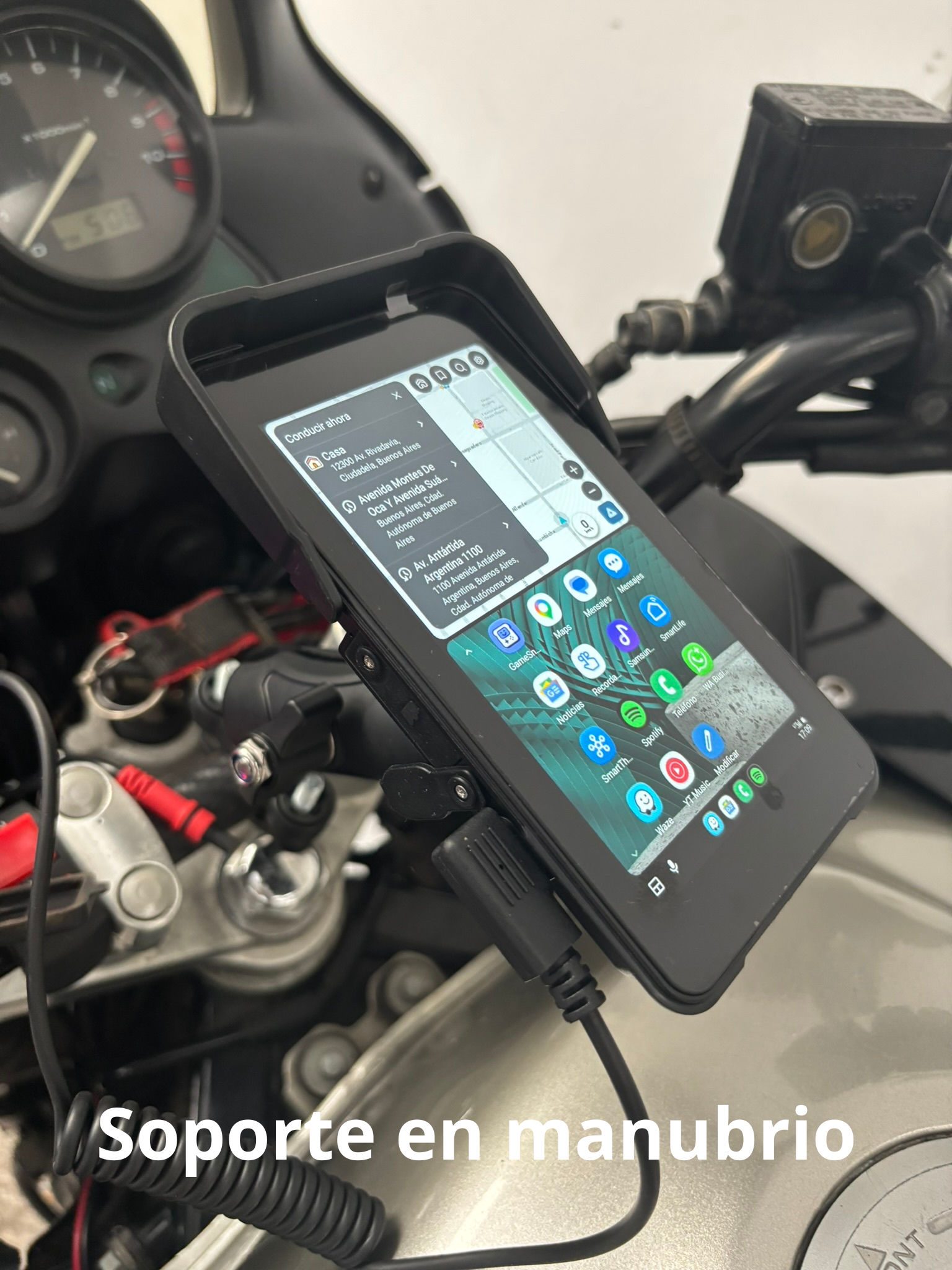 Carplay Moto 5 pulgadas Simbron Android IOS Vertical Carplay Moto 5 pulgadas Simbron Android IOS Vertical - Imagen 3