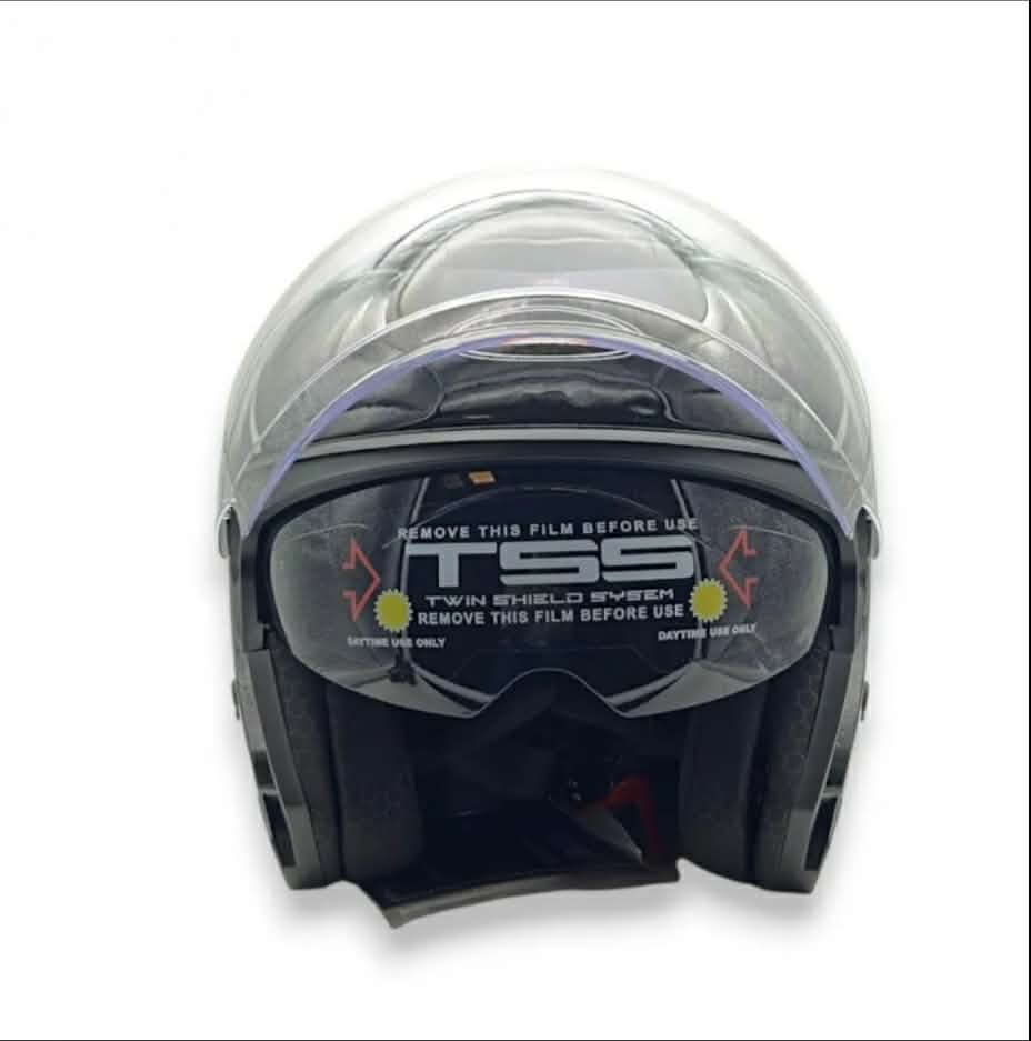 Casco Abierto YEMA YM 655 blanco negro talle L Casco Abierto YEMA YM 655 blanco negro talle L - Imagen 2