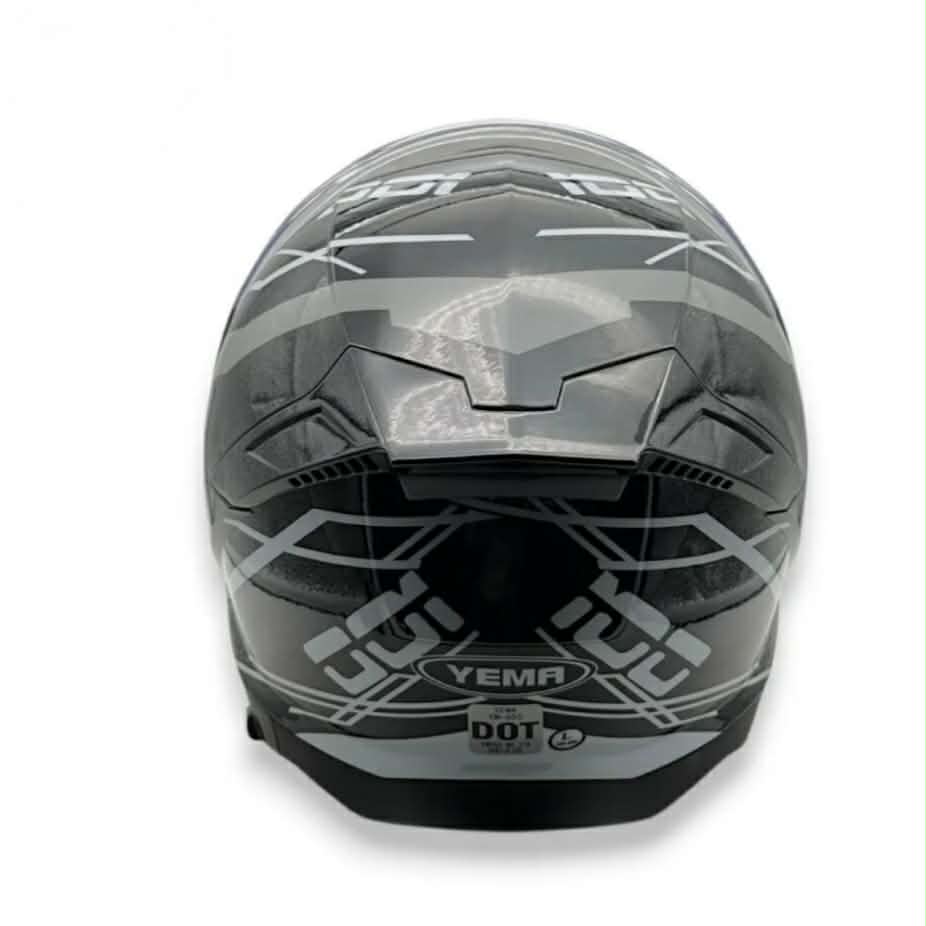Casco Abierto YEMA YM 655 blanco negro talle L Casco Abierto YEMA YM 655 blanco negro talle L - Imagen 4