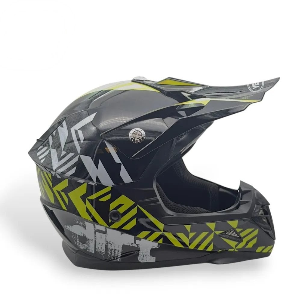 Casco Cross YEMA YM-915 negro amarillo talle M Casco Cross YEMA YM-915 negro amarillo talle M - Imagen 4