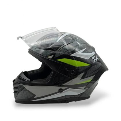 Casco Integral YEMA ym 853 Negro verde Talle xl