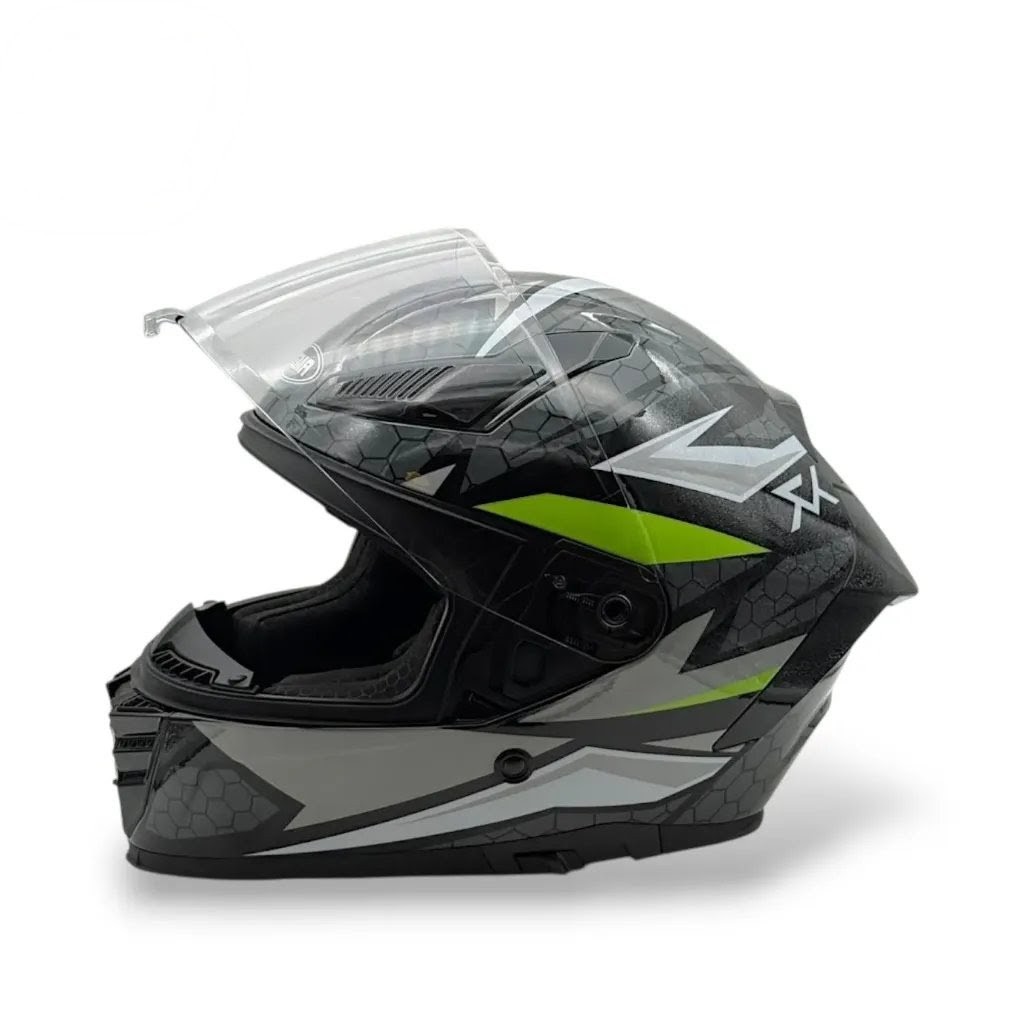 Casco Integral YEMA ym 853 Negro verde Talle xl Casco Integral YEMA ym 853 Negro verde Talle xl