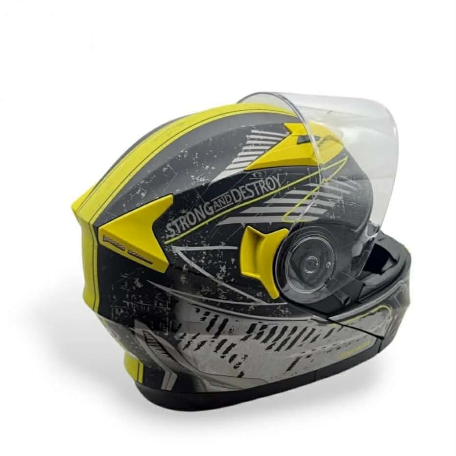 Casco Rebatible YEMA YM-925 negro y amarillo mate talle L Casco Rebatible YEMA YM-925 negro y amarillo mate talle L - Imagen 5
