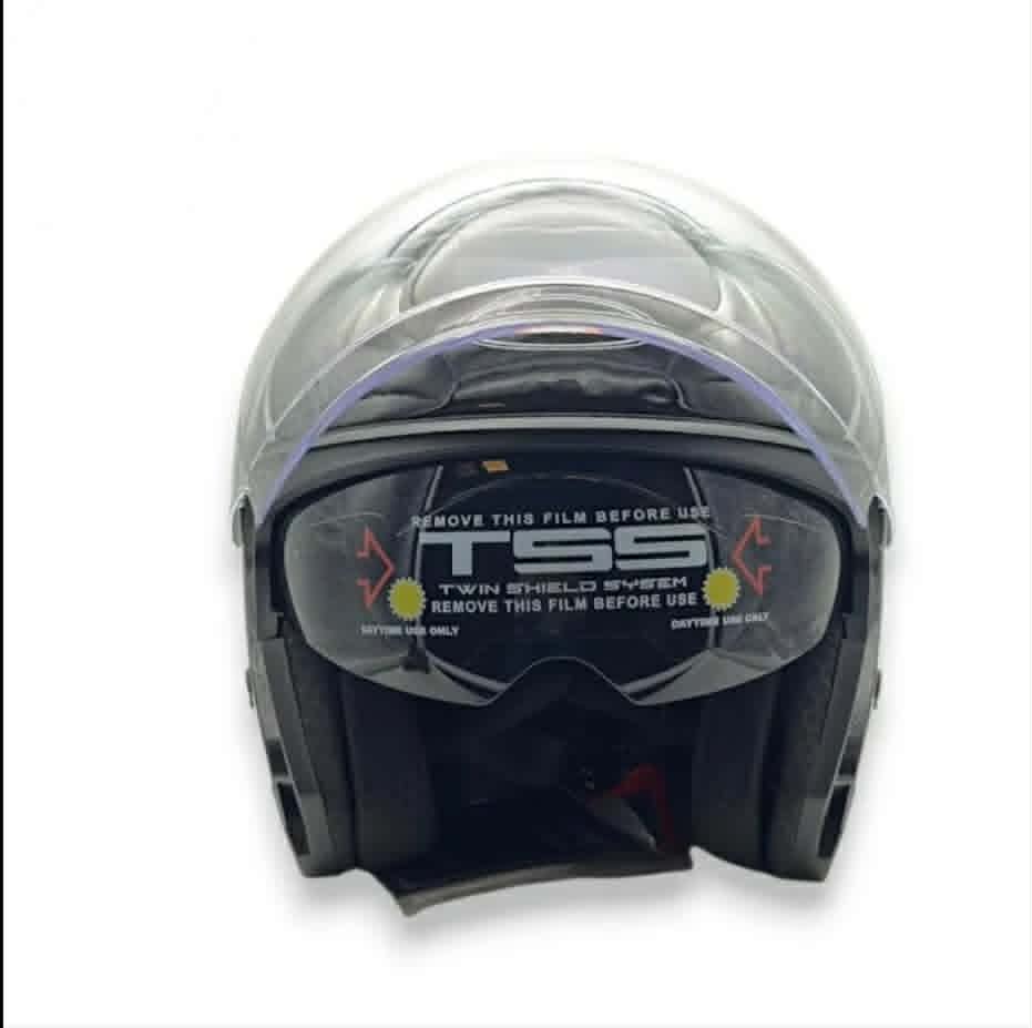 Casco Abierto YEMA YM-655 blanco y negro talle XL Casco Abierto YEMA YM-655 blanco y negro talle XL - Imagen 2