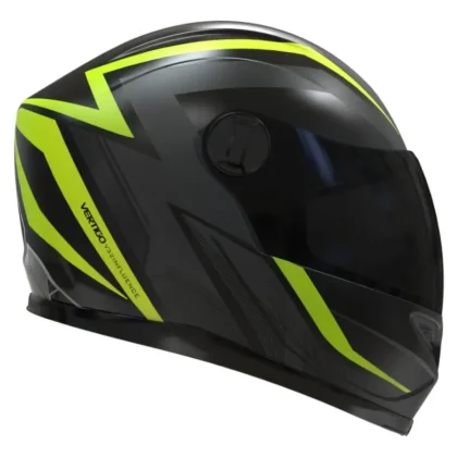 CASCO VERTIGO V32 INFLUENCE AMARILLO c/NEGRO MATE TALLE M