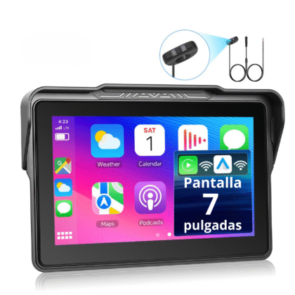 Carplay Moto 7 pulgadas Simbron Android IOS Vertical con sensores de presión de neumaticos