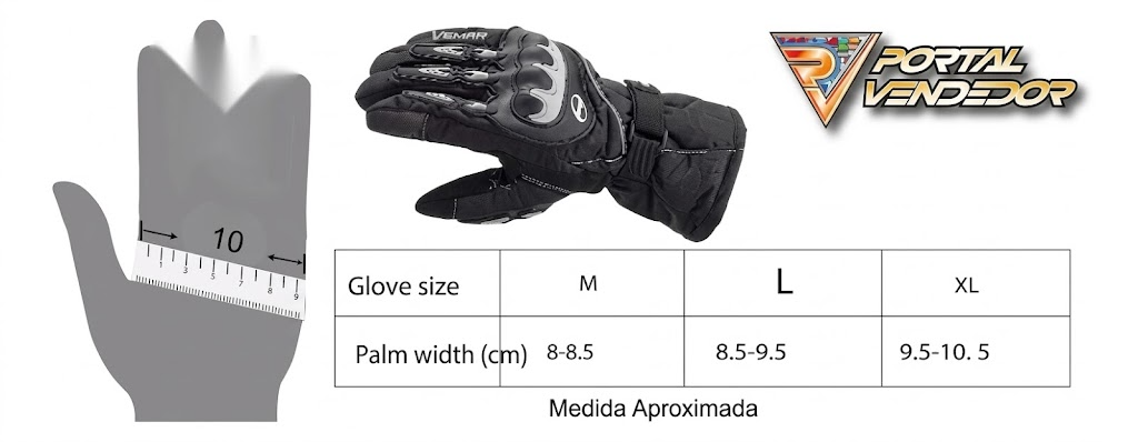 Guantes de Moto Vemar Impermeables Guantes de Moto Vemar Impermeables - Imagen 6