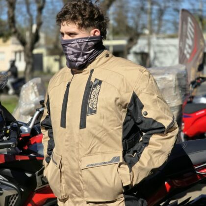Campera Adventure Turismo Moto Marron Oscuro Portalvendedor