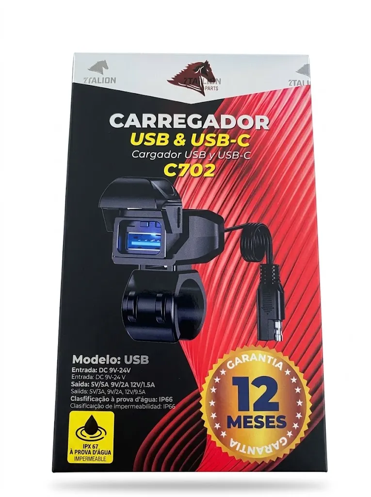 Cargador Usb Moto Stallion C702 Cargador Usb Moto Stallion C702