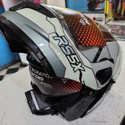 Casco Hawk RS5X Hunter Gris Brillante Talle XL 62 Abatible