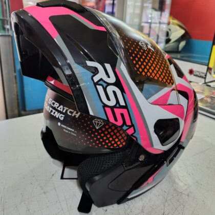 Casco Hawk RS5X Magenta Abatible Certificado para Moto